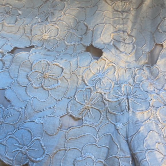 H&M nude floral appliqué shorts Size EU 40 or CA 10 - Picture 4 of 6